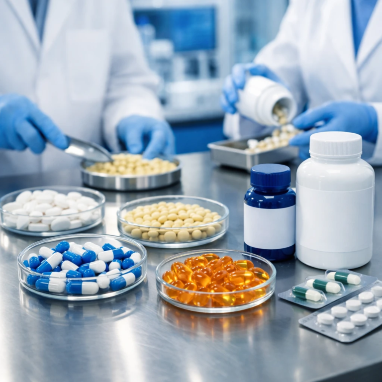 تولید و فرمولاسیون دارو و مکمل‌ها